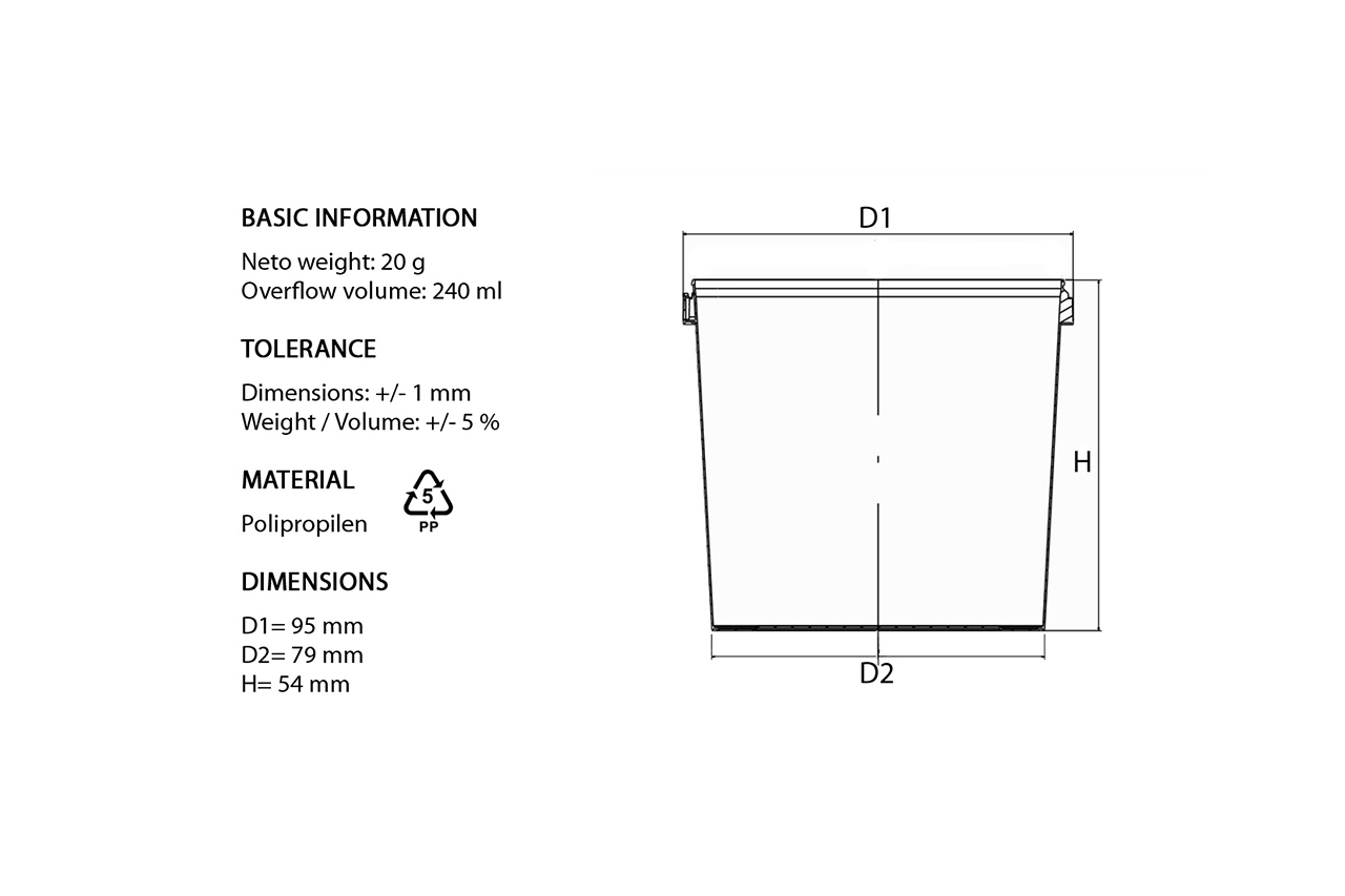 Containers 130ml - 450ml